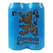 Пиво 4х0.5л 5.1% світле пастеризоване Original Löwenbräu м/у Пиво 4х0.5л 5.1% світле пастеризоване Original Löwenbräu м/у