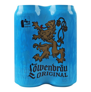 Пиво світле пастеризоване Original Löwenbräu 5.1% м/у 4х0.5л