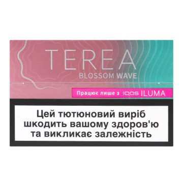 Виріб тютюновмісний для електричного нагрівання з фільтром Terea Blossom Wave 20шт