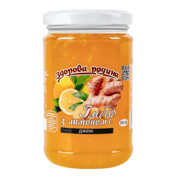 Джем Імбир з лимоном Здорова родина с/б 350г