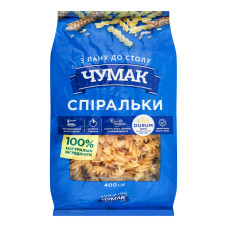 Вироби макаронні Спіральки Чумак м/у 400г