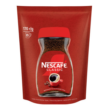 Кава розчинна гранульована Classic Nescafe д/п 170