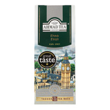 Чай чорний байховий дрібний з ароматом бергамоту Earl Grey Ahmad Tea к/у 25х2г