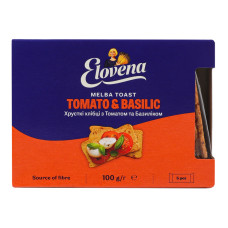 Хлібці зі злаків хрусткі з томатом та базиліком Elovena к/у 100г
