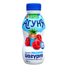 Йогурт 2.7% для дітей від 8міс з наповнювачем фруктовим Малина Агуня п/пл 185г