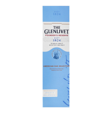 Віскі 0.7л 40% шотландське односолодове Founder's Reserve The Glenlivet к/у