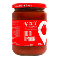 Паста томатна 25% стерилізована Наш продукт і К с/б 450г