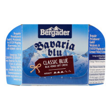 Сир 70% м'який з білою та блакитною пліснявою Bavaria blu Bergader к/у 150г
