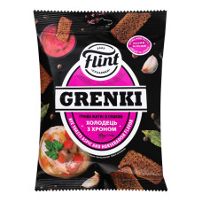 Грінки житні Холодець з хроном Grenki Flint м/у 100г Грінки житні Холодець з хроном Grenki Flint м/у 100г