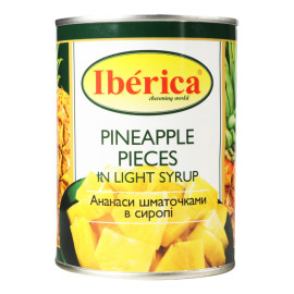 Ананас шматочками в сиропі Iberica з/б 565г