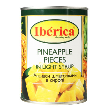 Ананас шматочками в сиропі Iberica з/б 565г