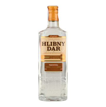 Горілка 0.37л 40% Пшенична Hlibny Dar пл