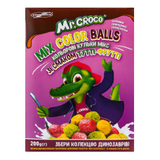 Сніданки сухі зі смаком тутті-фрутті Mix Color Balls Mr. Croco к/у 200г