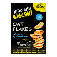 Пластівці вівсяні швидкого приготування Premium Holm's к/у 800г