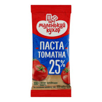 Паста томатна 25% пастеризована Маленький кухар 1с м/у 50г