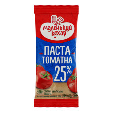 Паста томатна 25% пастеризована Маленький кухар 1с м/у 50г