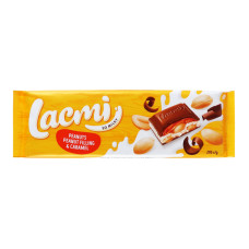 Шоколад молочний Peanuts Peanut Filling&Caramel Lacmi Roshen м/у 295г