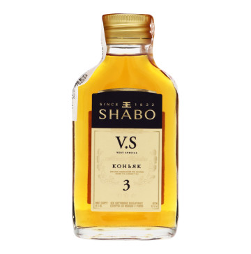 Коньяк 0.1л 40% Три зірки V.S Shabo пл