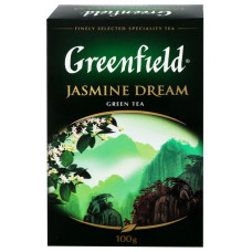 Чай зелений листовий Jasmin Dream Greenfield к/у 100г