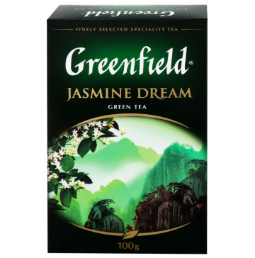 Чай зелений листовий Jasmin Dream Greenfield к/у 100г