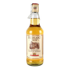 Віскі 0.5л 40% шотландське купажоване 3YO Highland Chief пл