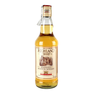 Віскі 0.5л 40% шотландське купажоване 3YO Highland Chief пл