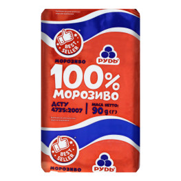 Морозиво 100% Рудь м/у 90г