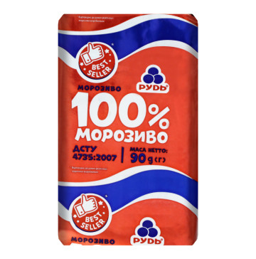 Морозиво 100% Рудь м/у 90г