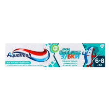 Паста зубна для дітей 6-8років Big teeth Aquafresh 50мл