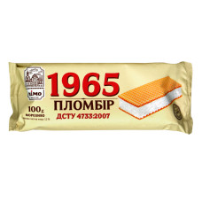 Морозиво 12% пломбір у вафельних листах 1965 Лімо м/у 100г