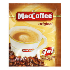Напій кавовий розчинний MacCoffee 3в1 Original м/у 20г