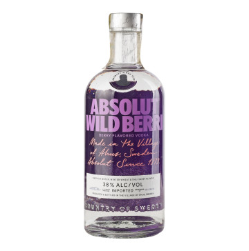 Горілка 700мл 38% ароматизована зі смаком диких ягід Wild berri Absolut пл