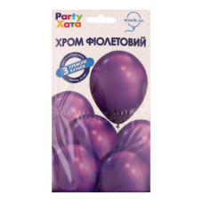 Набір кульок латексних хром фіолетовий 33см №1111-5787 Party Хата 3шт