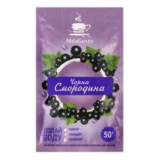 Концентрат для напоїв ягідний Чорна смородина MilaGusto м/у 50г