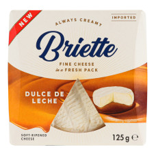 Сир 60% м'який з натуральним ароматом Dulce de Leche Briette к/у 125г