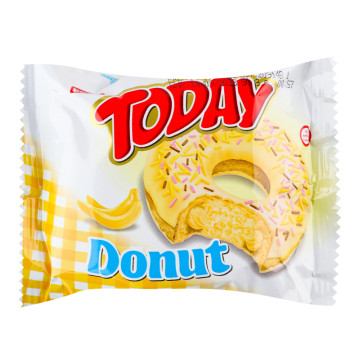 Тістечко бісквітне з начинкою зі смаком банана Donut Today м/у 50г