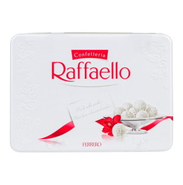 Цукерки хрусткі у кокосовій стружці з цілим мигдальним горіхом Raffaello з/б 300г