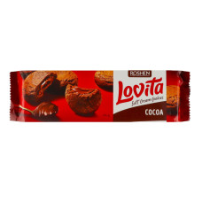 Печиво здобне з начинкою з какао Cocoa Lovita Roshen м/у 127г