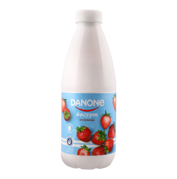 Йогурт 1.5% питний Полуниця Danone п/пл 800г