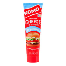 Сир плавлений 50% Оріджинал Squeeze cheese Комо туб 150г