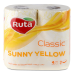 Папір туалетний 2-х шаровий Sunny Yellow Classic Ruta 4шт