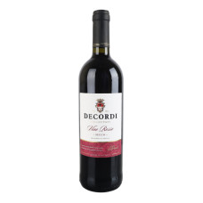 Вино 0.75л 10.5% червоне сухе Rosso Secco Decordi пл