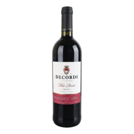 Вино червоне сухе Rosso Secco Decordi 10.5% с/пл 750мл