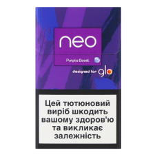 Виріб тютюновмісний для електричного нагрівання з фільтром Neo Purple Boost 20шт