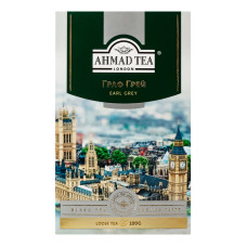 Чай чорний байховий листовий з ароматом бергамоту Earl Grey Ahmad Tea к/у 100г