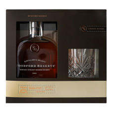 Набір подарунковий Віскі 0.7л 43.2% + склянка Woodford Reserve к/у 1шт