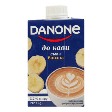 Напій молочний 3.2% ультрапастеризований зі смаком банана До кави Danone т/п 212г