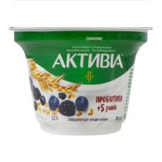 Біфідойогурт 2.2% Ягоди-злаки Активіа ст 180г