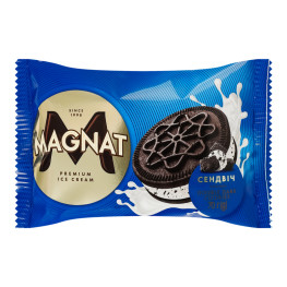 Морозиво сендвіч на печиві з комбінованим складом сировини Double dark cookies Magnat м/у 70г