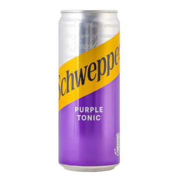 Напій безалкогольний сильногазований Purple Tonic Schweppes з/б 330мл